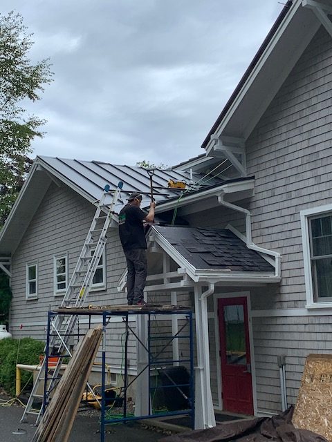 … and a new parish house roof!